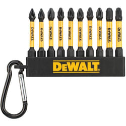 Dewalt - zestaw końcówek flextorq 10cz. ph/pz 57mm brelok