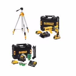 Description générale Ce pack complet professionnel est conçu pour les travaux de plâtrerie et de nivellement. Il comprend une ...