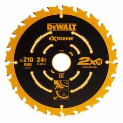 Lame de scie DeWalt Extreme; 210x2,4x30 mm; Z24