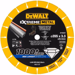 Disque à tronçonner diamanté DeWalt DT40257-QZ; 355x25,4 mm