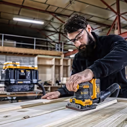 DeWALT DCW200NT-XJ ponceuse portative Ponceuse à feuille abrasive 13500 OPM Noir, Jaune - Vue supplémentaire 8