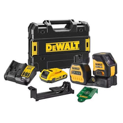 Niveau laser de ligne transversale DeWalt DCE088D1G18-QW; 18 V; 1x2,0 Ah accu.