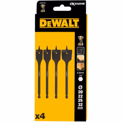 Le lot de 4 forets à bois plat Dewalt Extreme de ITS est une sélection de mèches plates pour travailler le bois. Chacun des e ...
