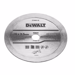 DeWALT DT20591-QZ, Lame diamant à rebord continu, Découpe à sec, Maçonnerie, 7,6 cm, 9,5 mm