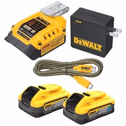 Ensemble d'accessoires DeWalt DCB094H2-QW; 2x5,0 Ah accu.