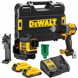 Dewalt - Kit 2 outils Laser multilignes 3x360° DCLE34031 + Perceuse DCD805 - DCK2095D2T-QW
