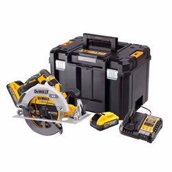 Scie circulaire sans fil DeWalt DCS573H2T-QW; 18 V; 2x5,0 Ah accu.
