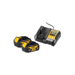 Pack 2 batteries DEWALT XR 18V 4Ah Li-Ion + chargeur - DCB1104M2-QW