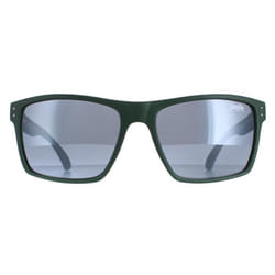 Lunettes de soleil Superdry Kobe SDS 107 - Vert caoutchouté mat - Gris - Homme