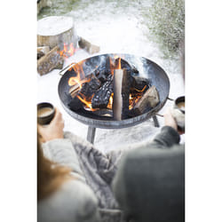 La Hacienda Pittsburgh Firepits Extérieure Cheminée autonome Bois de chauffage Noir