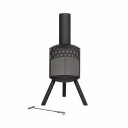 La Hacienda 56303 cheminée Extérieure Cheminée portable Bois de chauffage Noir