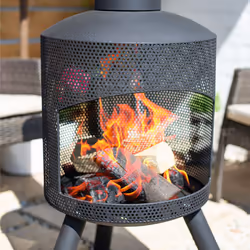 La Hacienda 56303 cheminée Extérieure Cheminée portable Bois de chauffage Noir - Vue supplémentaire 4