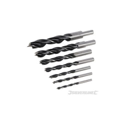 Forets à Pointe Et Double Tranchant, 7 Pcs - 4 - 16 Mm - Silverline