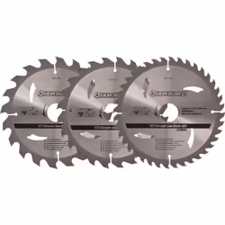 Lames de scie circulaire pour la coupe du bois dur, bois tendre, agglomérés et autres matériaux composites. Acier trempé et r ...