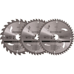 Lames Carbure Tct 205x30 25/18/16mm Silverline 408979