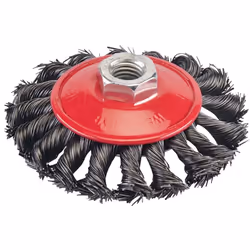 Pour l'élimination rapide de la rouille et le nettoyage des soudures. Filetage M14 x 2. Adaptée aux meuleuses d'angle.