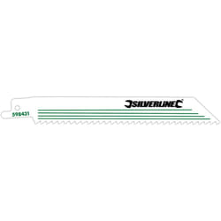 Silverline - ensemble 5 lames de scie sabre 6 tpi 150 mm 598431