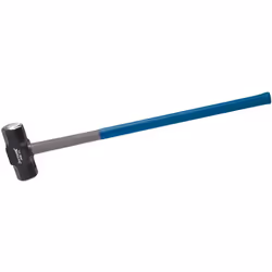 Tête en acier forgé avec manche en fibres de verre gainé de nylon et absorbant les chocs. Tête thermolaquée avec surfaces de  ...