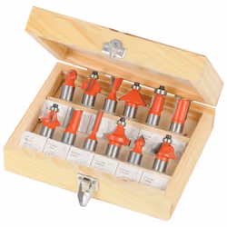 Hoogwaardige bits met 1/2 gehard stalen schacht en scherpe dubbele TCT snijranden voor een fijne afwerking. Groeffrezen 6 x 2 ...