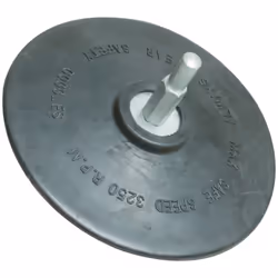 Fourni avec un arbre de 6 mm de diamètre destiné aux perceuses. Face auto-agrippante pour disques appropriés. Vitesse maxi. d ...
