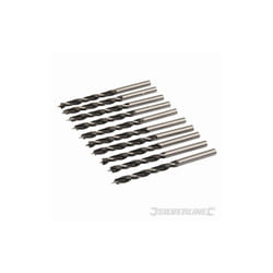 Forets à pointe et double tranchant 5 mm 10 pcs Silverline 637440