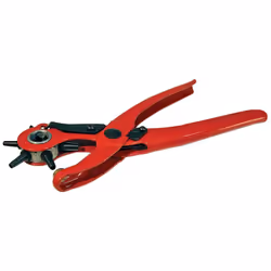 La tête rotative en acier au carbone offre 6 tailles de perforation. Cadre en acier embouti. Poignées à ressort pour facilite ...