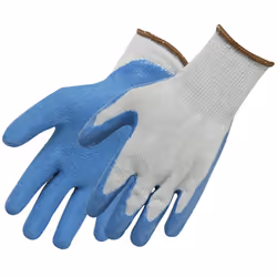 Gants en polyester-coton à enduction latex résistant pour les travaux de construction, le maniement du béton et de la brique. ...