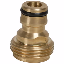 Adaptateur en laiton massif présentant une extrémité mâle de 1/2 (12,5 mm) et une extrémité filetée de 3/4 BSP pour accessoir ...