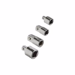 Description générale Ce jeu d'adaptateurs de douilles de 4 pièces est fabriqué en acier chrome-vanadium trempé et revenu. Il  ...