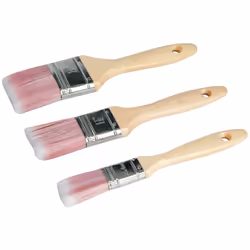 Soies effilées au bout arrondi. Pinceau destiné aux émulsions et peintures à base d'huile, vernis, teinte pour bois, lasure e ...