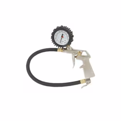 Pour véhicules automobiles, cycles, canots pneumatiques Manomètre 0-15 bar / 0-220 psi et 0-1500 kPa Comprend un raccord rapi ...