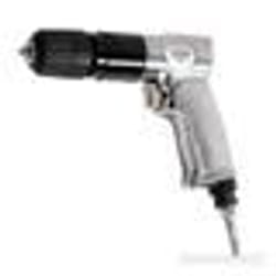 Perceuse pneumatique réversible SILVERLINE - Mandrin 10mm - Sortie dair sous la poignée - Consommation 140L/min