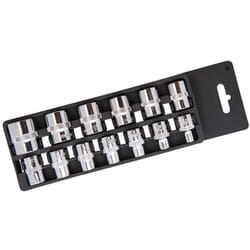Jeu de douilles métriques 3/8', 6 pans, 13 pcs 6 - 21 mm