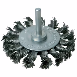 Conception à fils d'acier torsadés sur tige de 6 mm pour détartrer, ébavurer, éliminerde la rouille et préparer/nettoyer des ...