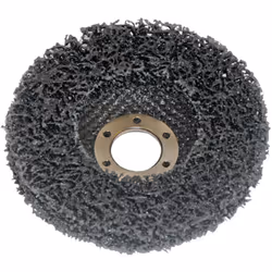 Monté sur un plateau plastique pour un usage avec une meuleuse ou une ponceuse/polisseuse.Roue abrasive constituée de fils de ...