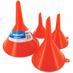 Description Lot de 4 entonnoirs en plastique de 50, 75, 100 et 120 mm. Disponible à travers tout le Royaume-Uni ainsi qu'à tr ...