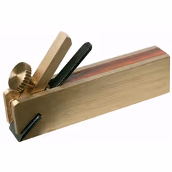 Mini guillaume en bois de rose et laiton extrêmement fonctionnel, idéal pour l'ébéniste et les projets manuels.