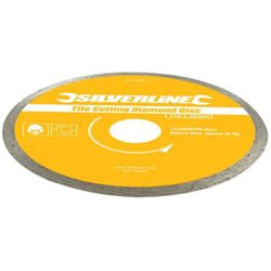 Silverline - Disque de coupe diamant, carrelage 110 x 22,23 mm, bordure continue