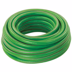 Tuyau d'arrosage en PVC renforcé de fibres de polyester. Conception triple couche pour plus de solidité. Résistant aux pliure ...