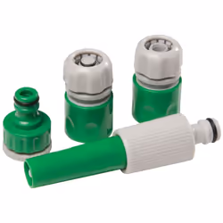 Ensemble comprenant 1 raccord rapide de 1/2 (12,5 mm) à arrêt automatique de l'eau, 1 raccord rapide de 1/2 sans arrêt automa ...