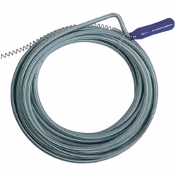 Pour désobstruer les tuyaux d'évacuation et canalisations. Longueur 10 m. Diamètre 9 mm. Extrémité en tire-bouchon et poignée ...