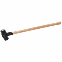 Tête en acier forgé et manche haute qualité en frêne. Tête thermolaquée à faces de frappe polies. Manche vernis résistant à l ...