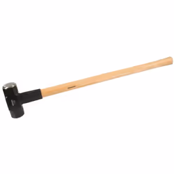 Tête en acier forgé et manche haute qualité en frêne. Tête thermolaquée à faces de frappe polies. Manche vernis résistant à l ...