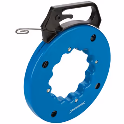Ruban de tirage pour tirer un câble dans conduits, sous planchers et à l'intérieur des murs creux. Acier à ressort souple et  ...