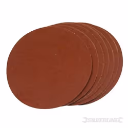 Disques abrasifs auto-collants 150 mm - SILVERLINE - Lot de 10 - Corindon