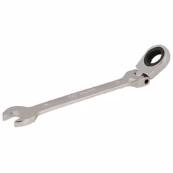 Clé mixte à cliquet de dimensions métriques. En acier chrome-vanadium durci et revenu avec fini poli miroir. Chromée, pour ré ...