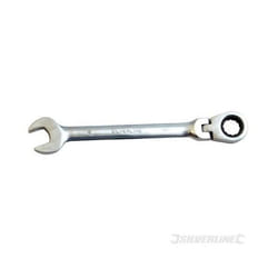 Clé mixte à cliquet à tête inclinable - 17 mm Silverline - Acier - Dimensions : 17 mm
