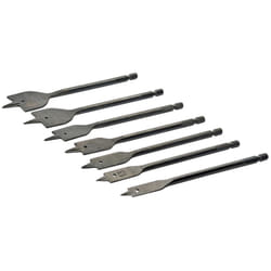 7 mèches plates de plombier 10 - 40 mm Silverline 633800