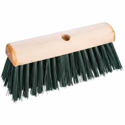 Balai en bois d'hévéa à soies en PVC. Compatible avec un manche de 29 mm de diamètre (479573 ou 746719). Couleurs non contrac ...
