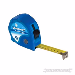 Mètre ruban - Measure Mate - 8 m x 25 mm - Boîtier robuste - Ruban verrouillable - Précision CEE II